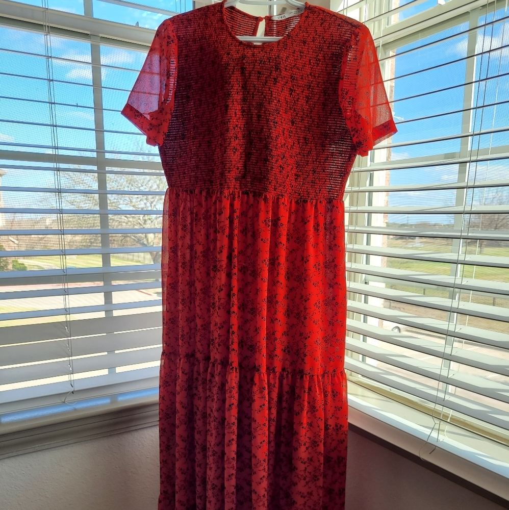 Zara 's floral Maxi Dress
